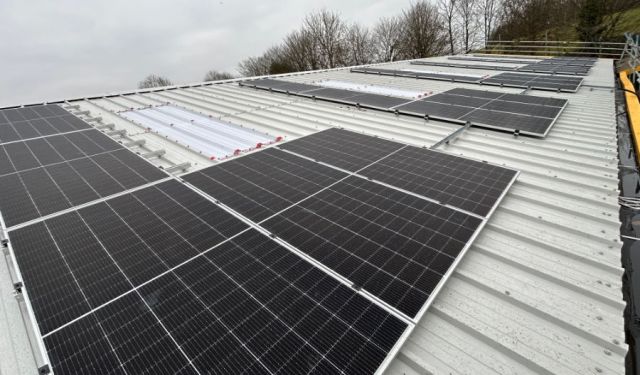 Solar panels installed on agricultural and farming buildings